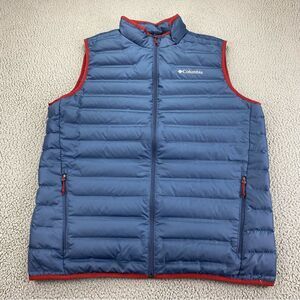 Columbia Down 650 Puffer Quilted Duck Feather Outdoor Men's Vest  |  Size:  XLT